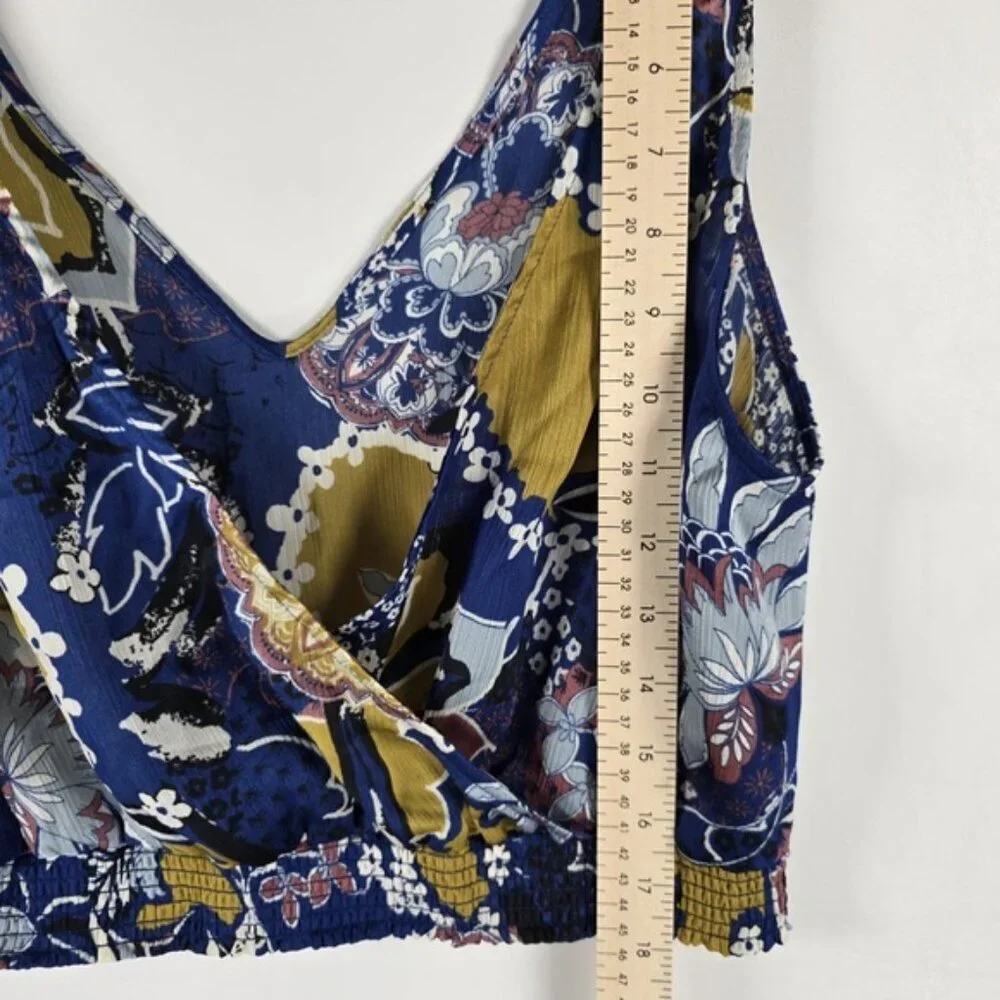 NWT FREE PEOPLE Ocean Combo Weekend in‎ Montauk Cropped Tank Top OB1338373 Sz M